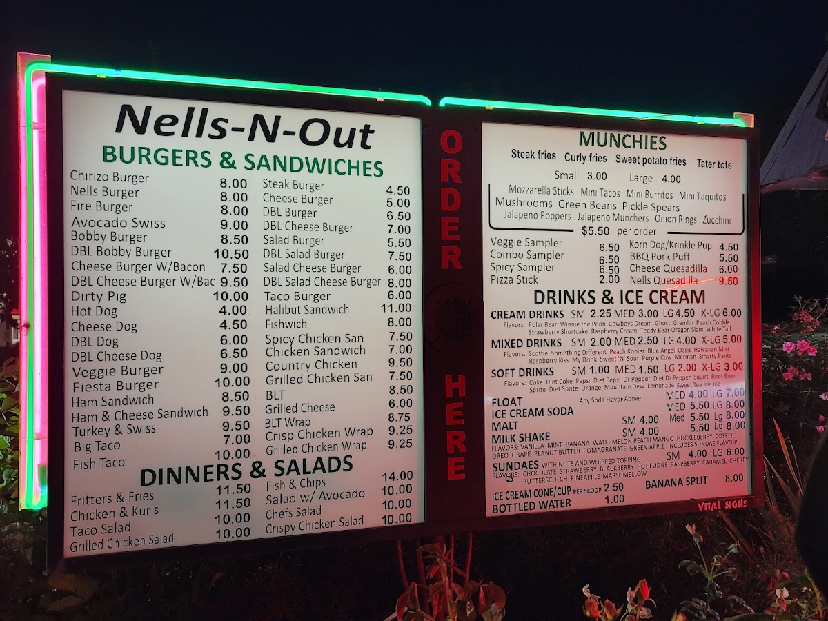 Nells-N-Out Menu - Image 2