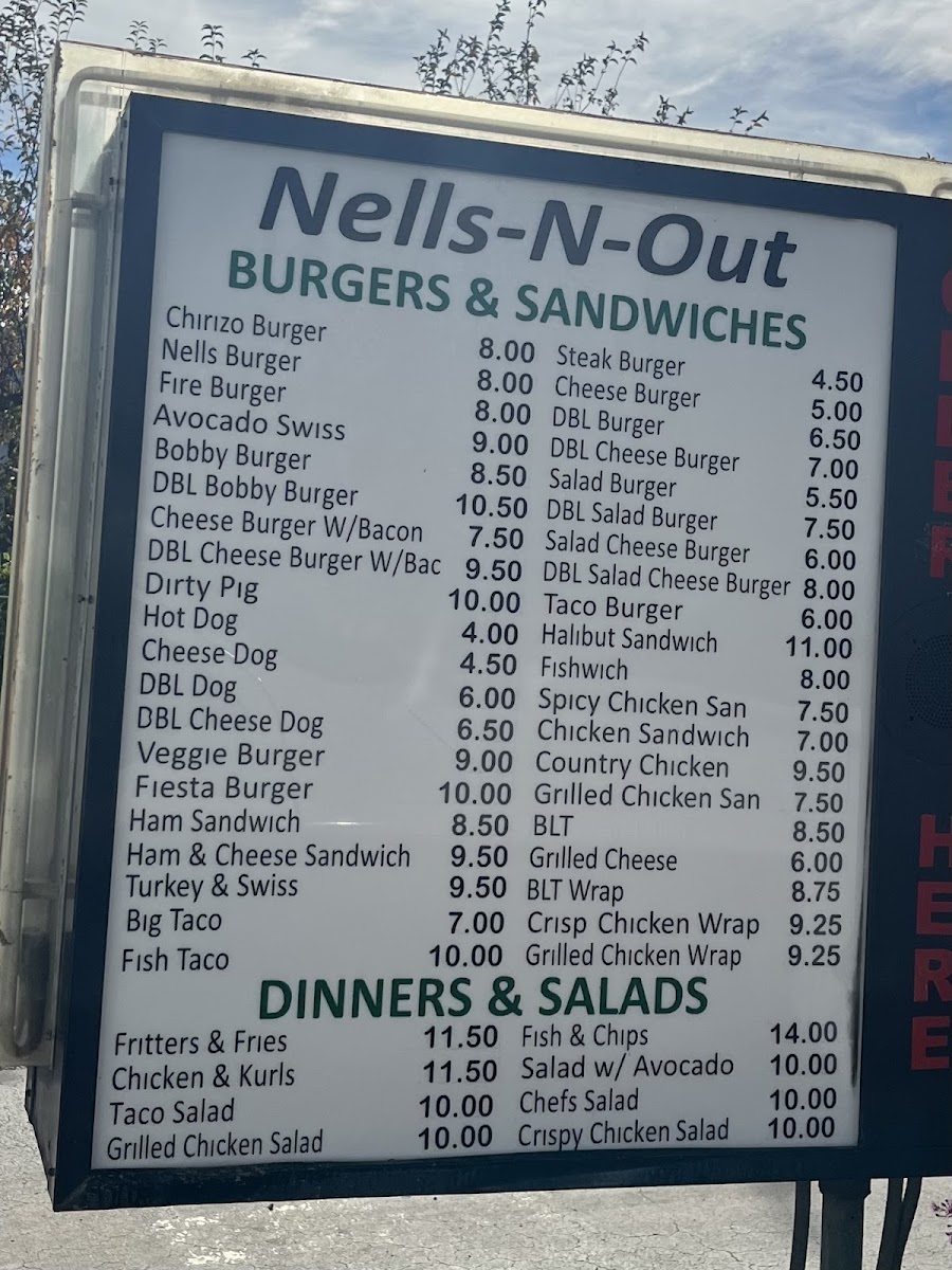 Nells-N-Out Menu - Image 4
